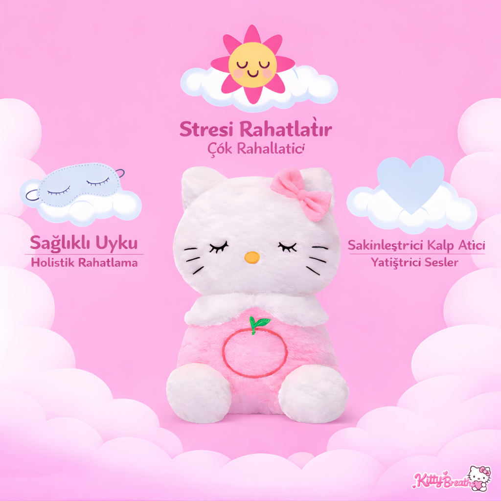 Hello Kitty - Nefes Alan Peluş Uyku Arkadaşı
